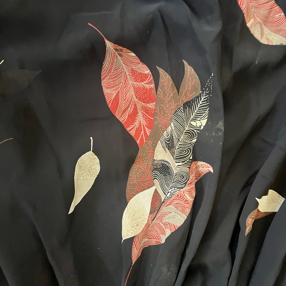 Vintage 1970s Sheer Black Feather  Dress 70s Patty O’Neil - Picture 4 of 6